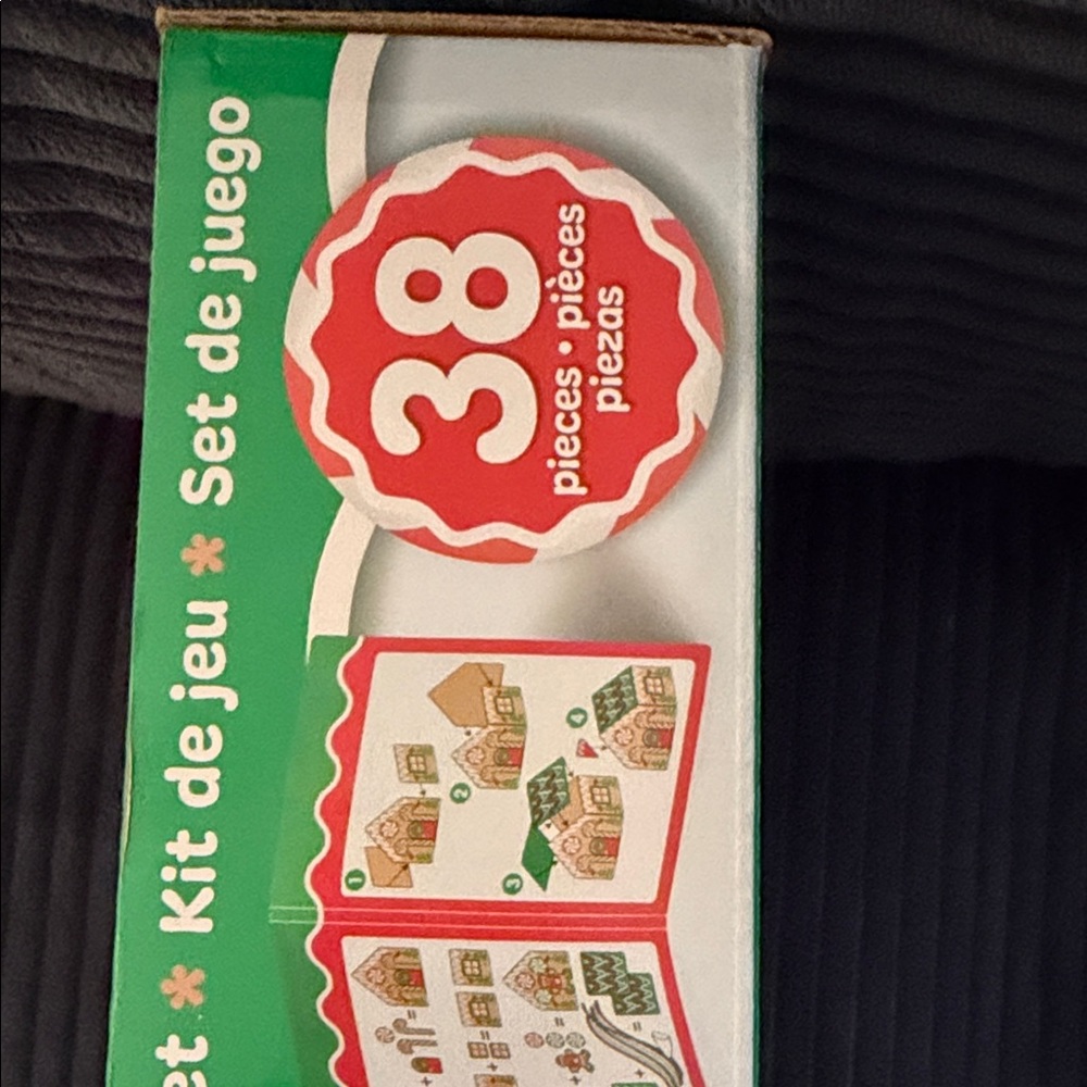 Melissa & Doug Gingerbread House Play Set - Green, Red, and White - Picture 6 of 6